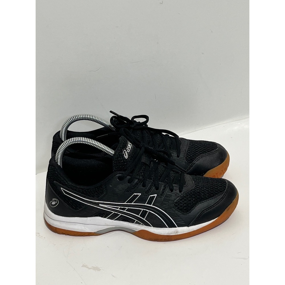 Asics Gel-Rocket 9 Volleyball Shoes Black White Gum Sole Indoor Court Sneakers